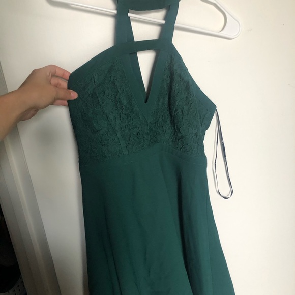 Lulus Green Halter Dress - Picture 6 of 9